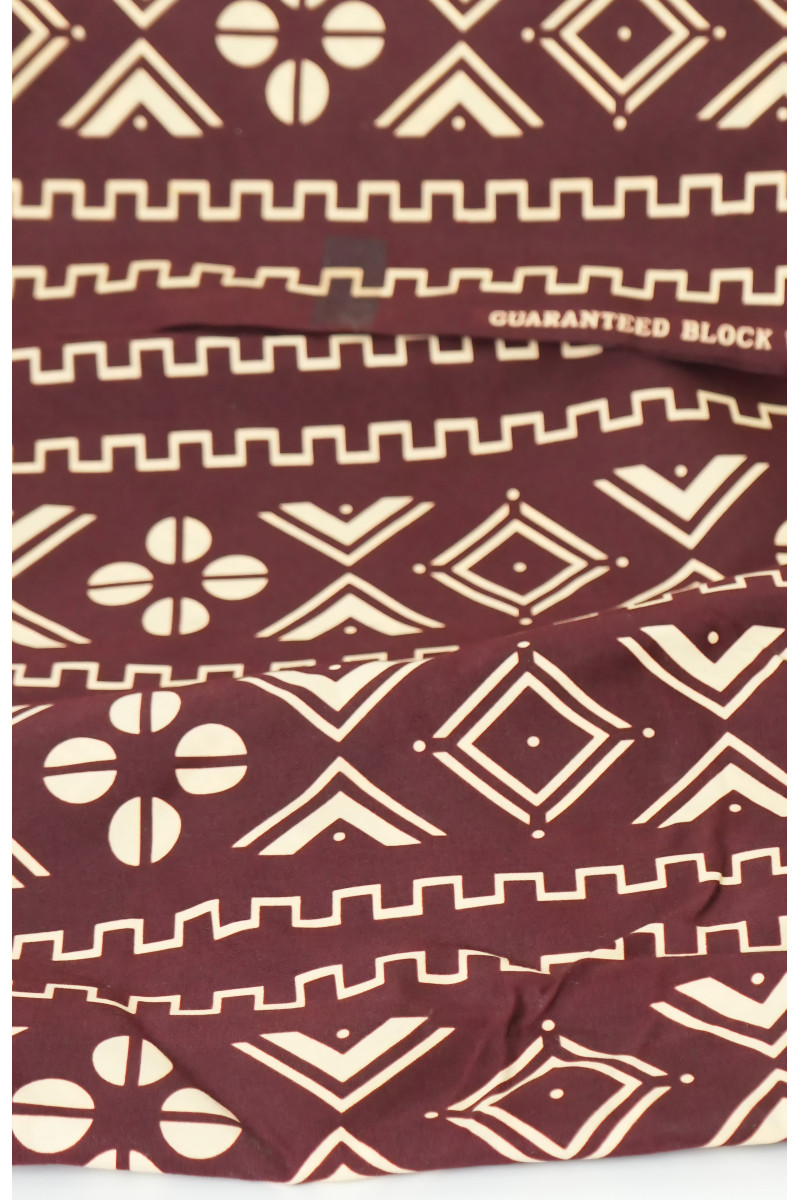 Batik Chic – Pagne Wax 6 Yards, Tons Marron & Crème Batik Chic – Pagne Wax 6 Yards, Tons Marron & Crème
