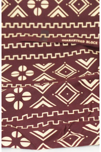 Batik Chic – Pagne Wax 6 Yards, Tons Marron & Crème