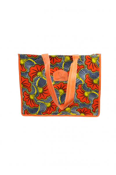 Collection Fleur de Feu - Sac Cabas Éclosion oranger