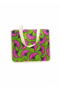 Sac Cabas Éclosion fleur rose   – Collection Fleur de Feu