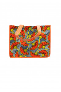 Collection Fleur de Feu - Sac Cabas Éclosion oranger