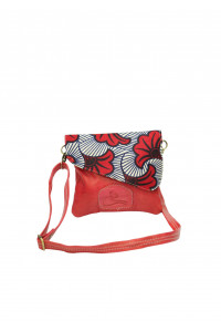 Sac à Bandoulière Fleur Royale Rouge – Collection Rouge Royale