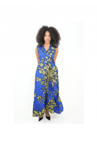 SERENA  : robe portefeuille sans manche