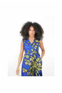 SERENA  : robe portefeuille sans manche