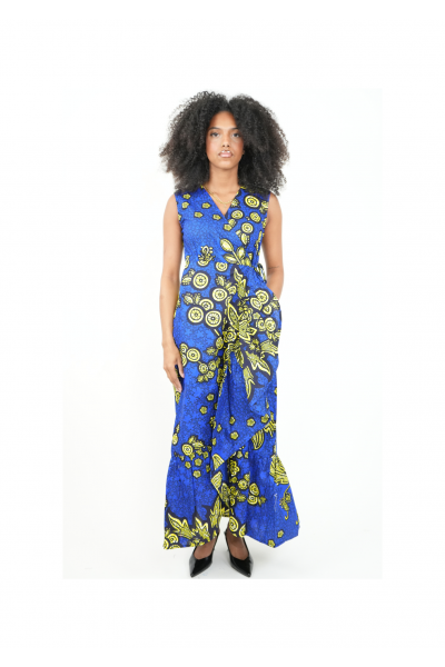 SERENA  : robe portefeuille sans manche