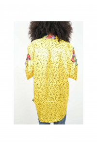 Chemise Wax Satin "Éclat Tropical"