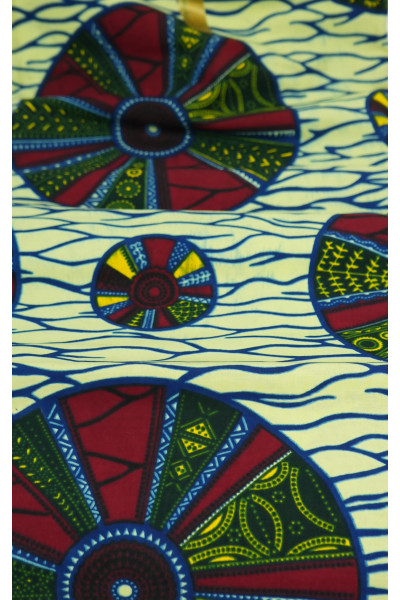 MBETTI - Pagne Wax 100 % cotton 6 YARD
