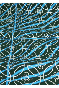 MOSADI -Pagne Wax 100 %  coton effet brillant 6 YARD