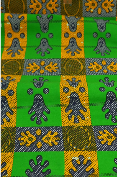 KOUNI – Pagne Wax  100 % COTON 6 Yards