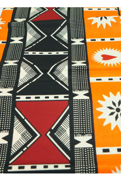 BAMELEKE – Pagne Wax  100%  COTON 6 Yards
