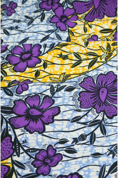 YABA - Pagne Wax 100 % Coton 6 Yard